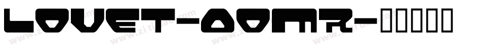 Lovet-0oMR字体转换