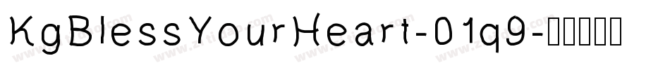 KgBlessYourHeart-01q9字体转换