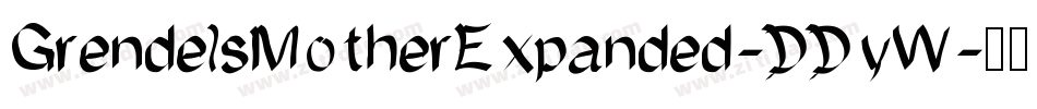 GrendelsMotherExpanded-DDyW字体转换