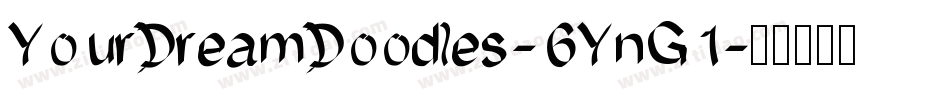 YourDreamDoodles-6YnG1字体转换