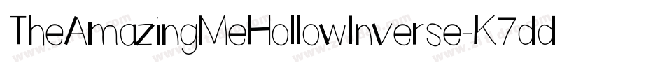 TheAmazingMeHollowInverse-K7ddD字体转换