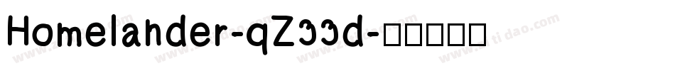 Homelander-qZ33d字体转换
