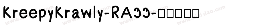 KreepyKrawly-RA33字体转换