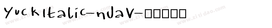 YuckItalic-nJaV字体转换