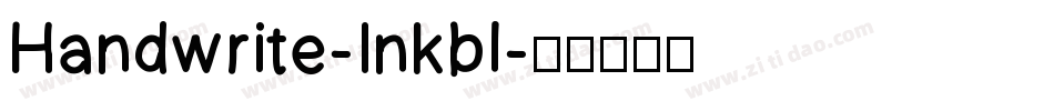 Handwrite-Inkbl字体转换