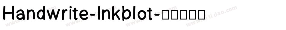 Handwrite-Inkblot字体转换