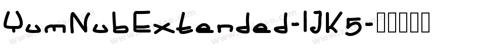 YumNubExtended-lJK5字体转换
