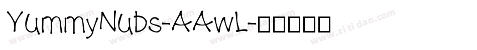 YummyNubs-AAwL字体转换