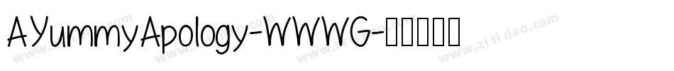 AYummyApology-WWWG字体转换