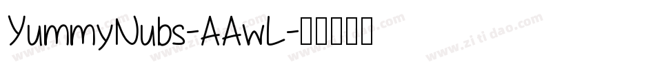 YummyNubs-AAwL字体转换