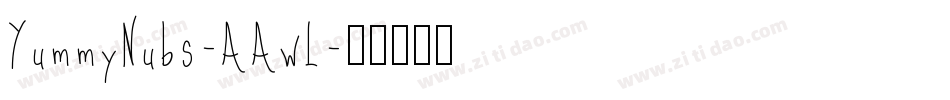 YummyNubs-AAwL字体转换