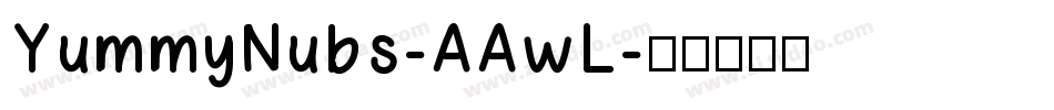 YummyNubs-AAwL字体转换