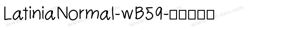 LatiniaNormal-wB59字体转换
