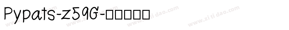 Pypats-z59G字体转换