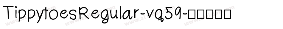 TippytoesRegular-vq59字体转换