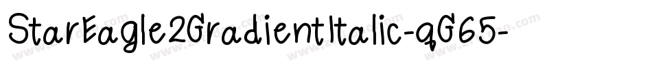 StarEagle2GradientItalic-qG65字体转换