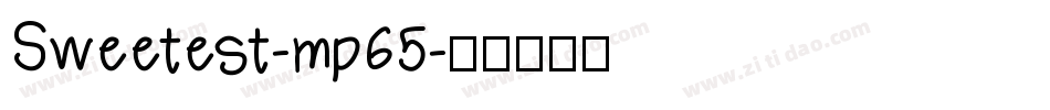 Sweetest-mp65字体转换