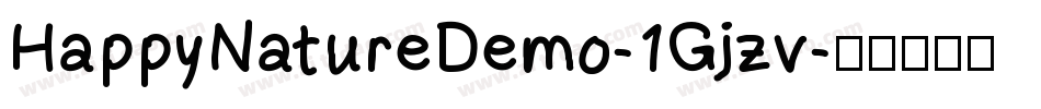 HappyNatureDemo-1Gjzv字体转换