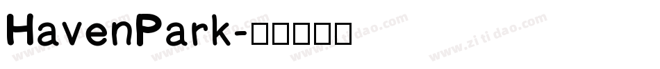 HavenPark字体转换
