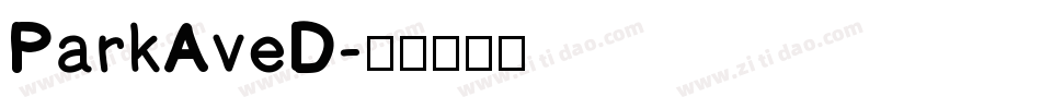 ParkAveD字体转换
