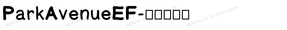 ParkAvenueEF字体转换