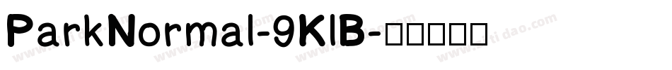ParkNormal-9KlB字体转换