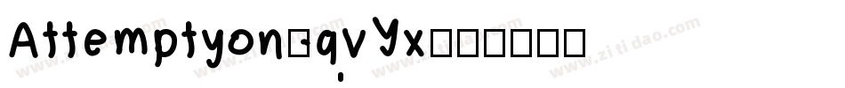 Attemptyon-qvYx字体转换