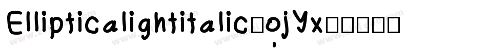 Ellipticalightitalic-ojYx字体转换