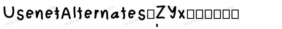 UsenetAlternates-ZYx字体转换
