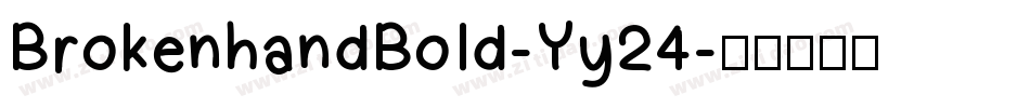 BrokenhandBold-Yy24字体转换