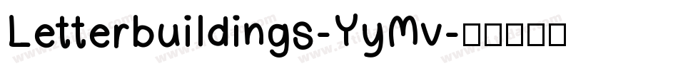 Letterbuildings-YyMv字体转换
