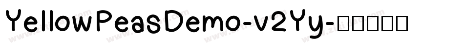 YellowPeasDemo-v2Yy字体转换