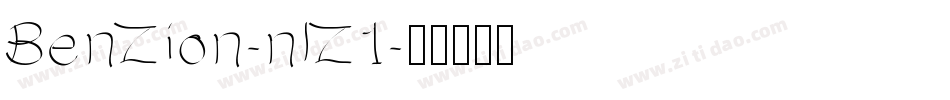 BenZion-nlZ1字体转换