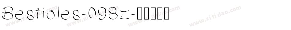 Bestioles-098z字体转换