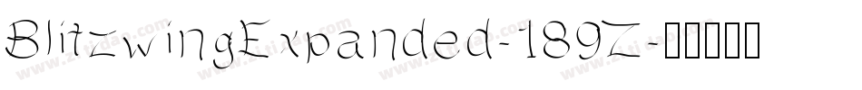 BlitzwingExpanded-189Z字体转换