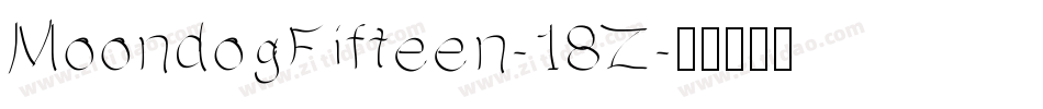MoondogFifteen-18Z字体转换