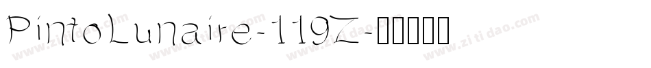 PintoLunaire-119Z字体转换