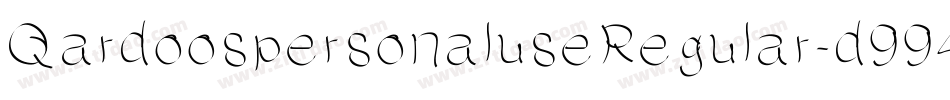 QardoospersonaluseRegular-d994Z字体转换