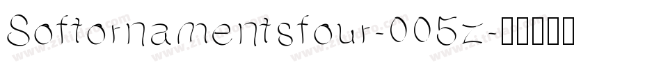 Softornamentsfour-005z字体转换