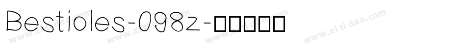 Bestioles-098z字体转换