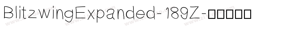 BlitzwingExpanded-189Z字体转换