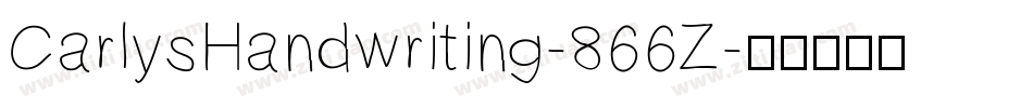CarlysHandwriting-866Z字体转换