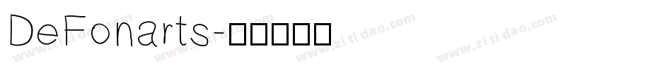 DeFonarts字体转换