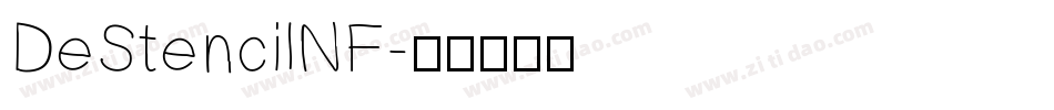 DeStencilNF字体转换