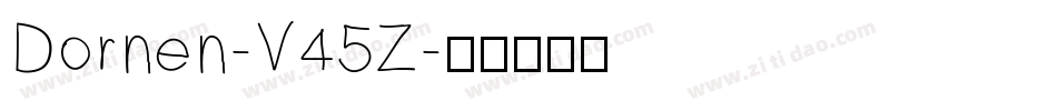 Dornen-V45Z字体转换