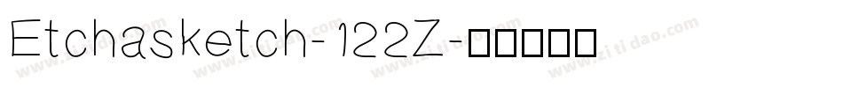 Etchasketch-122Z字体转换