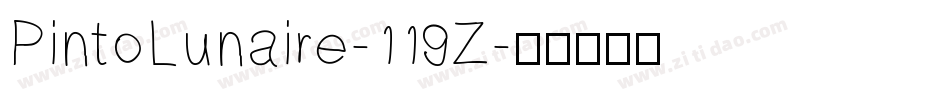 PintoLunaire-119Z字体转换
