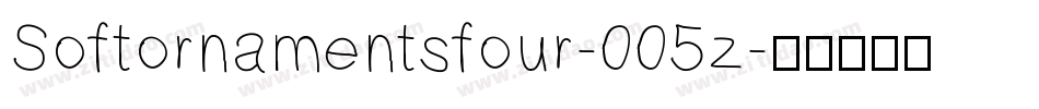 Softornamentsfour-005z字体转换