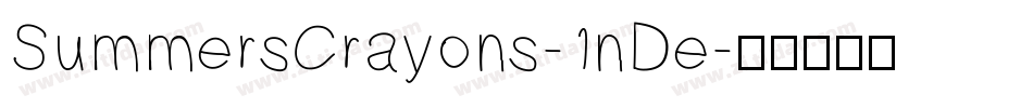 SummersCrayons-1nDe字体转换