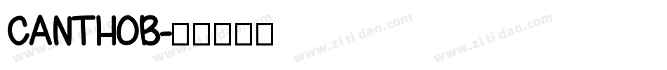 CANTHOB字体转换